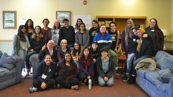 Students at the MENASA retreat