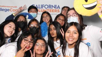 UC Davis College Corps students - group shot