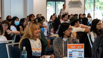 UC Davis College Corps students at conference