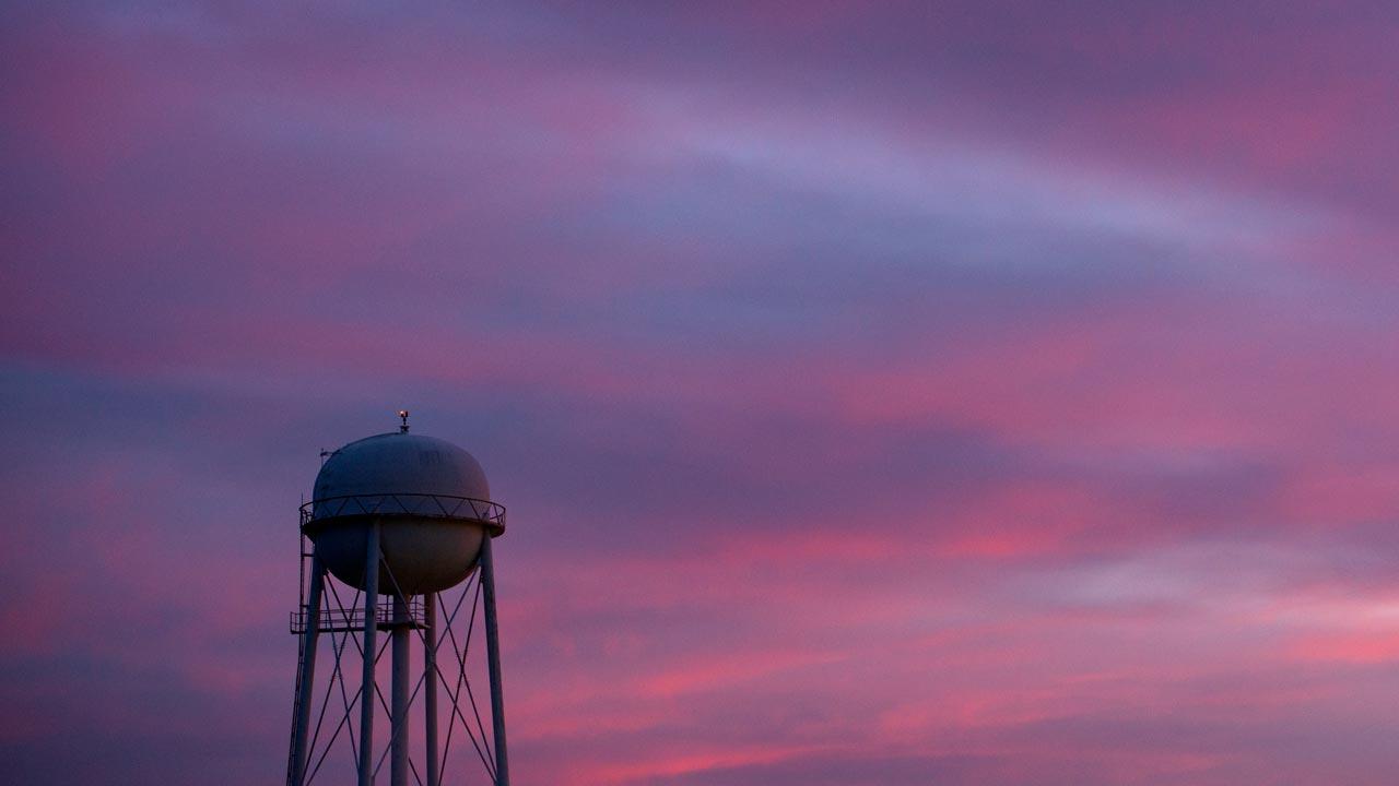 Campus water tower