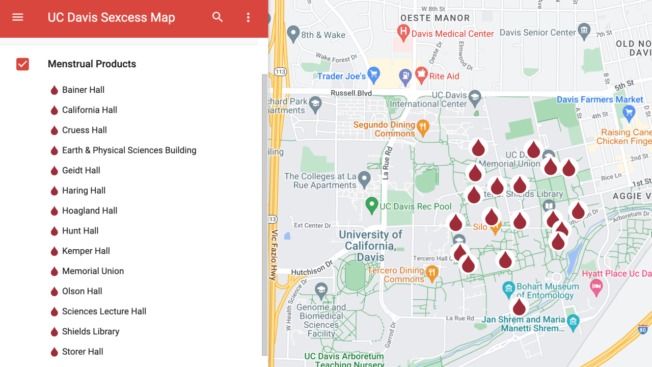 Menstrual Supplies Map Web Header