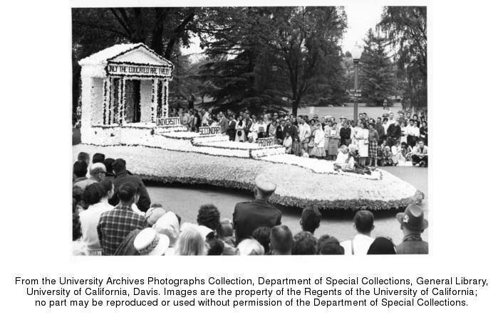 A parade float, 1950-59