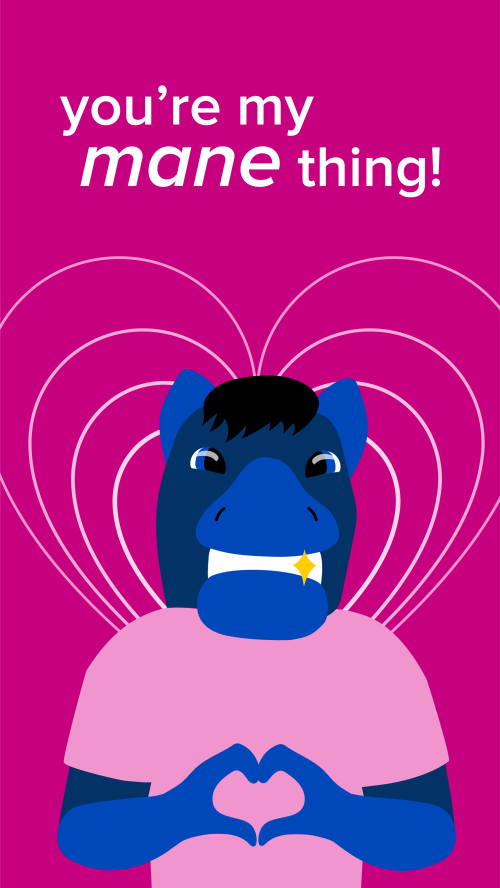 Valentine's Day Gunrock card