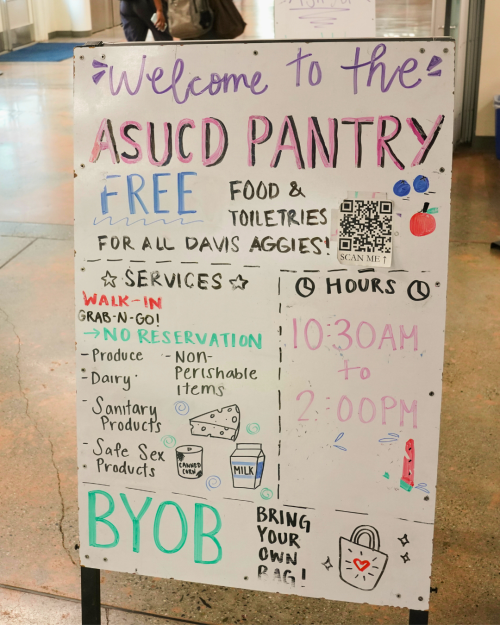 ASUCD Pantry Sign