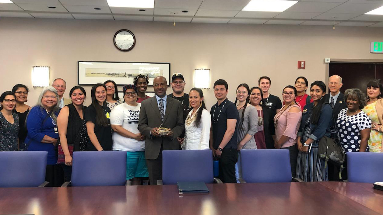 Dani with Chancellor May and others.