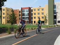 Student biking