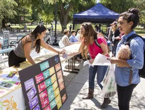 students at an org fair