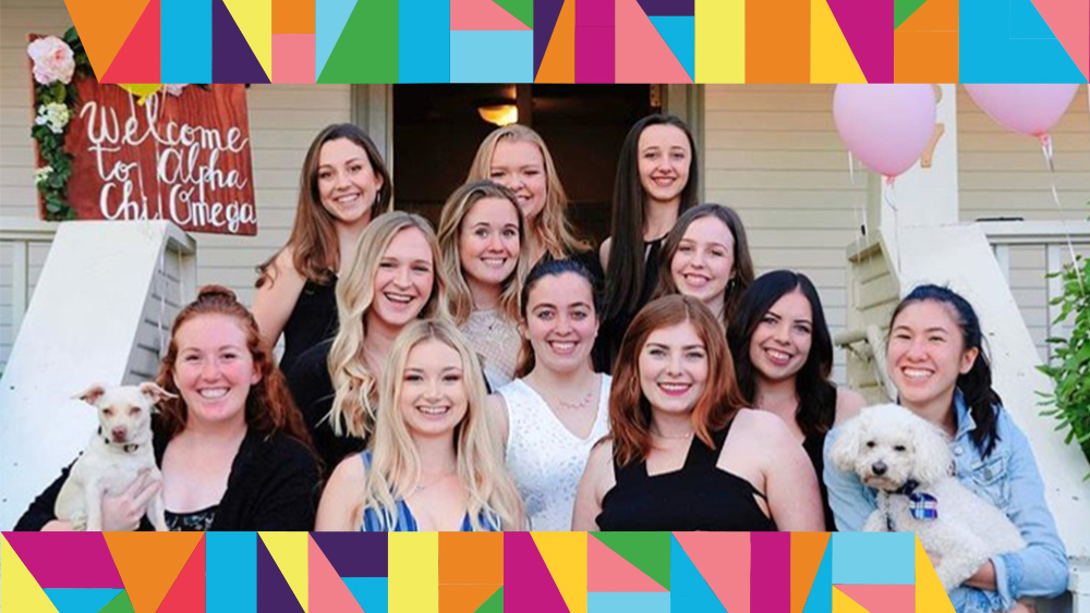 Group photo of Alpha Chi Omega