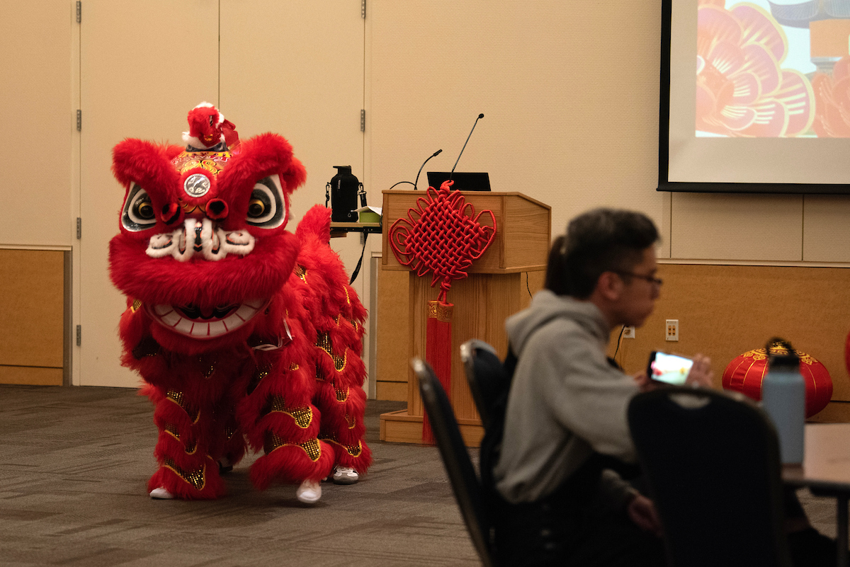 Lion Dancers at a Lunar New Years Celebration at the SCC