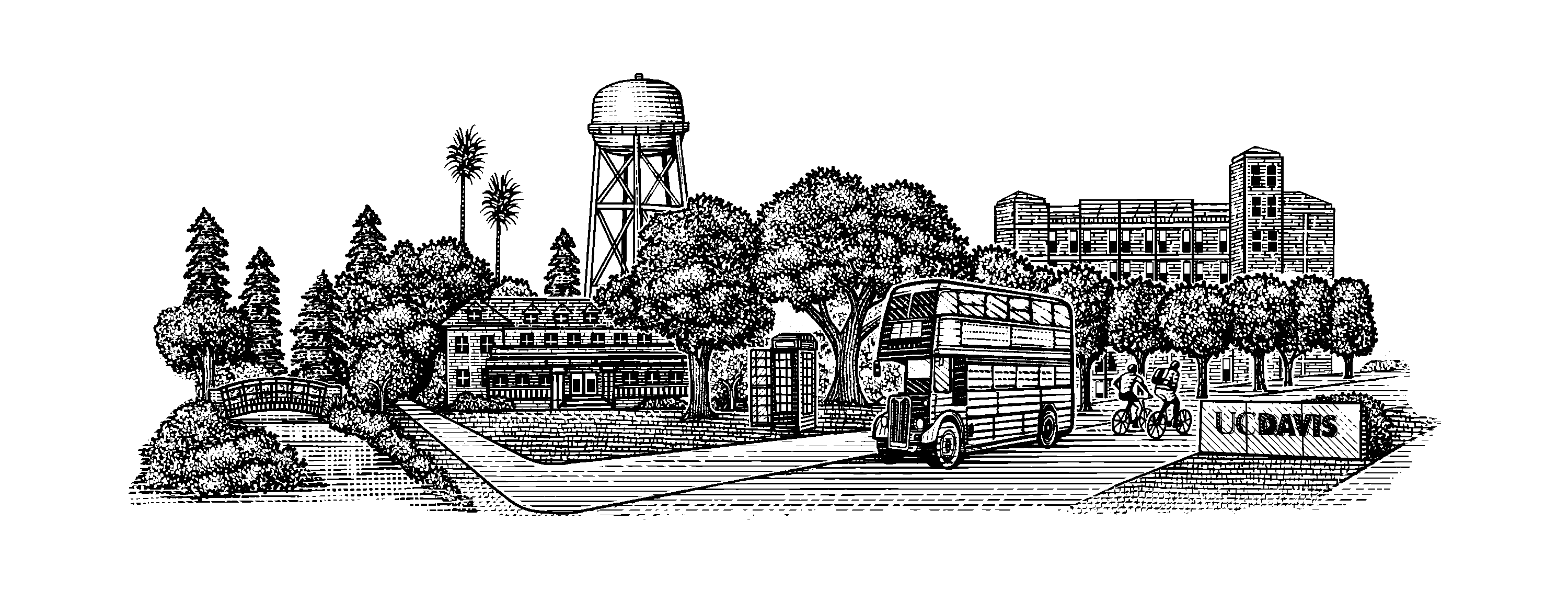Landscape of Campus drawing
