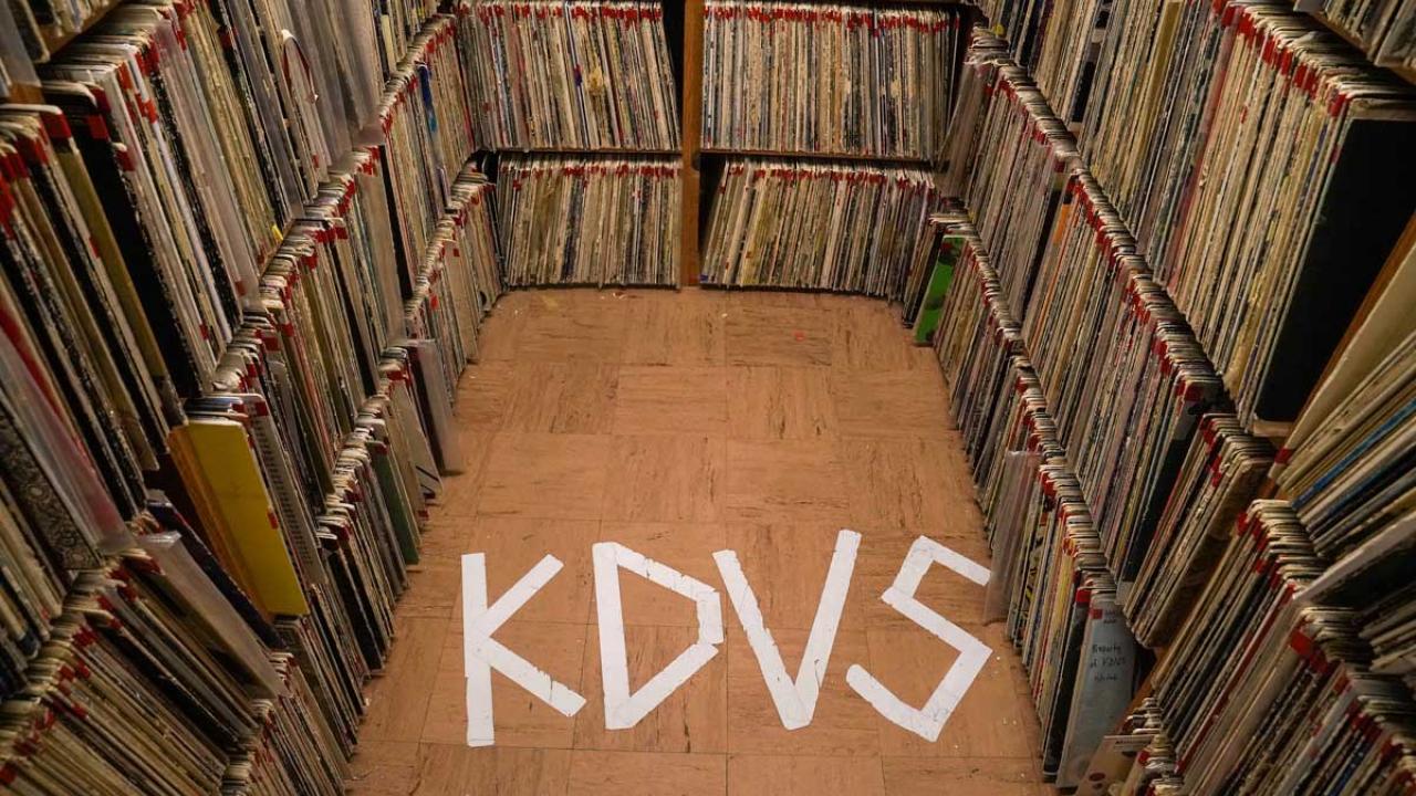 KDVS album stacks