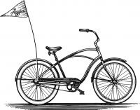 Cruiser bike illustration